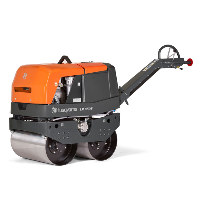 Demo Husqvarna LP6505 26 Inch Hydraulic Compaction Duplex Diesel Double Drum Roller Used LP 6505 967871703A 1687 lbs A Rated