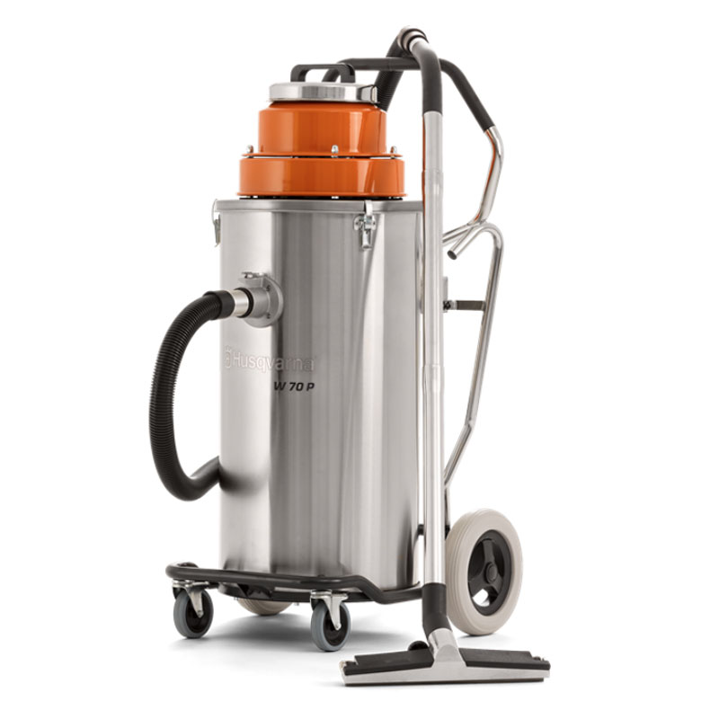 Husqvarna W 70 P Wet Vacuum Dust Slurry Automatic Pump Out W70P 967664701 120V Freight Included Price Match 1Yr Warranty