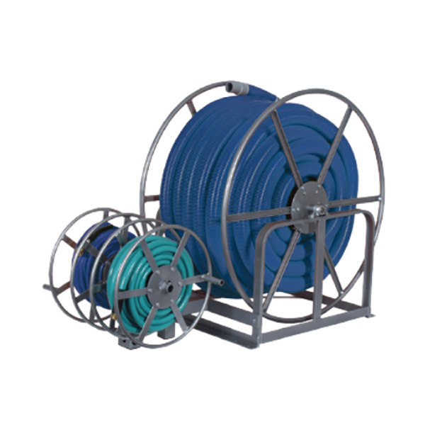 Hydramaster 000-163-541 Electric 200 Ft Vacuum Hose Reel Plus Garden And Solution, Triple Storage Reels No Hoses Inc E1836-518S