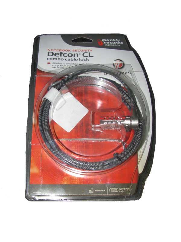 Targus Notebook Security Defcon CL Combo Cable Lock (New but with open case) 092636995478