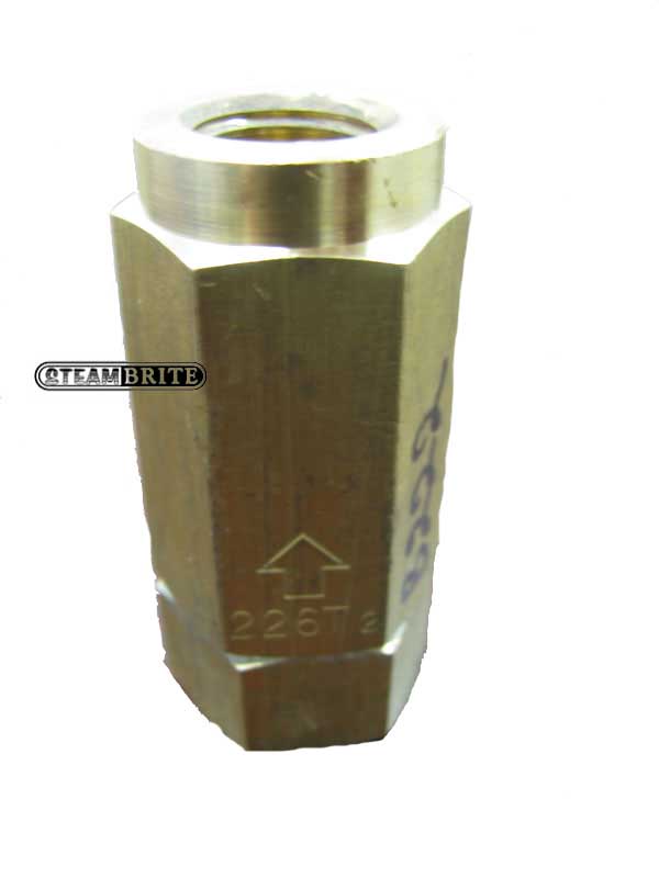 MasterBlend 780901 Chemical Check Valve 3/8 Mip X 3/8 Fip  Brass