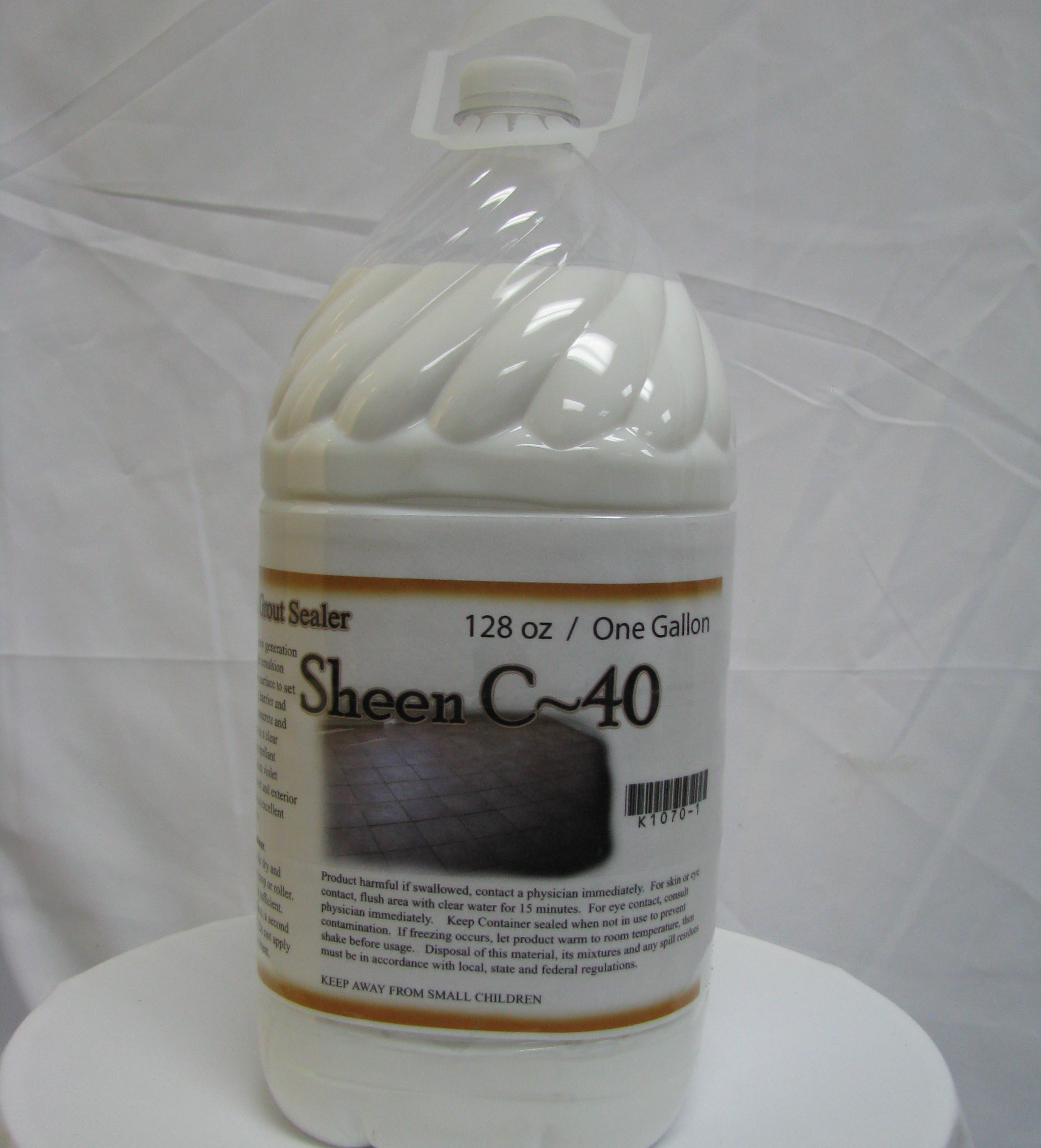 Harvard Chemical K1070-1 Sheen C-40 Water Based Acrylic Concrete and Masonry Sealer One Gallon