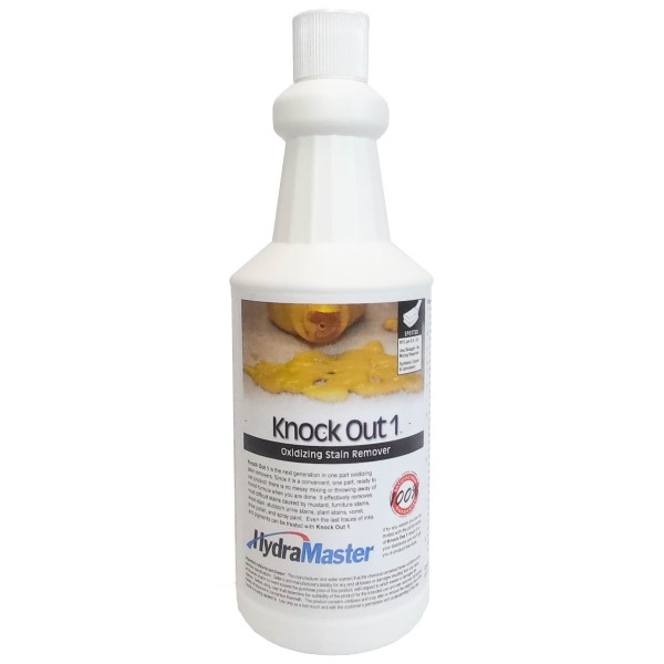 HydraMaster 950-254-A KnockOut 1 One Part Oxidizing Stain Remover 12 x 1 quart Case