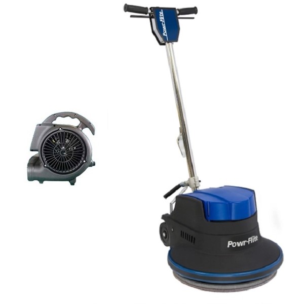 202313106 Powr-Flite NM171SD New Millenium 17 inch Floor Machine with Sandpaper Driver and Air Mover Freight Included