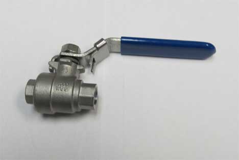 Ball Valve 1/4in - Female X Female 1000 psi Stainless Steel With Locking Handle 777897130867