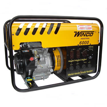 Winco Generators WC6000HE Industrial Portable Generators 6000/5500 Watt 120 Volt 3 HP Honda/OHV Engine