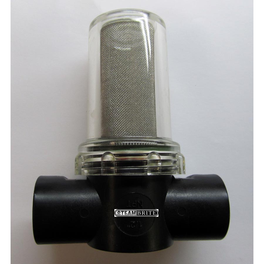 Aquatec 25-185 Pump Water Filter 1/2 Fip X 1/2 Fip 80 Mesh In Line Canister Strainer
