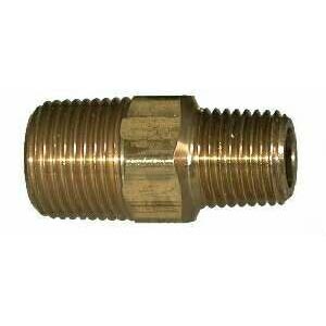 Brass Hex Reducing Nipple 1/2in X 3/8in /BRASS - 9.803-276.0 - 28224L