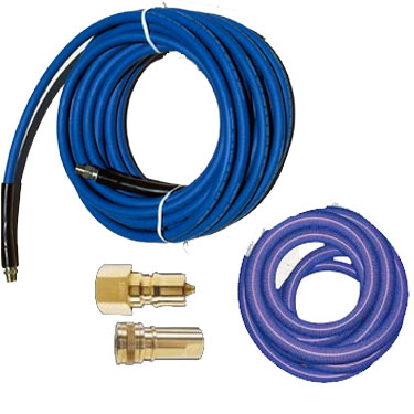 Clean Storm 150-53 Carpet Cleaning Hose Set 25ft  X 1.5in Vacuum 1/4in Solution QD installed Bundle [150-53]  48-075  8.624-189.0  2541AC  2540AC-HP