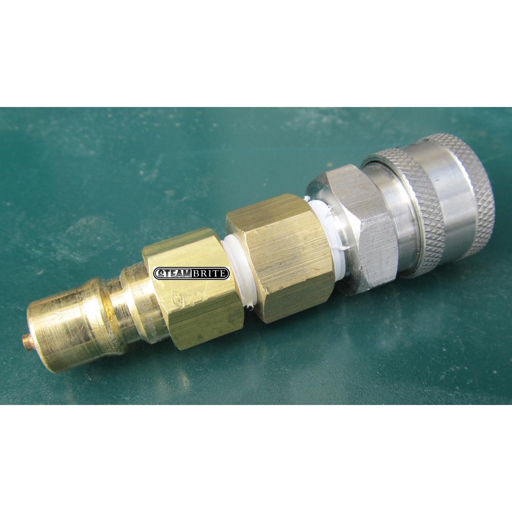 Carpet Cleaning 1/4in Fip Brass Male Nipple Stop Plug TO Pressure Washing QD 3/8in Fip X 3/8in Female Socket Stainless Steel 20141219