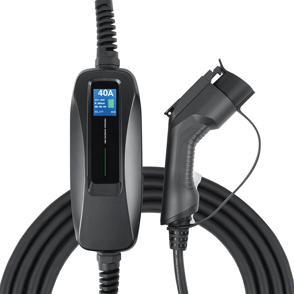 Besen 20210909 40Amp ADJUSTABLE Type1 Level2 J1772X23FT 14-50p Electric Car Ev Charger BS-PCD040-8.8KW