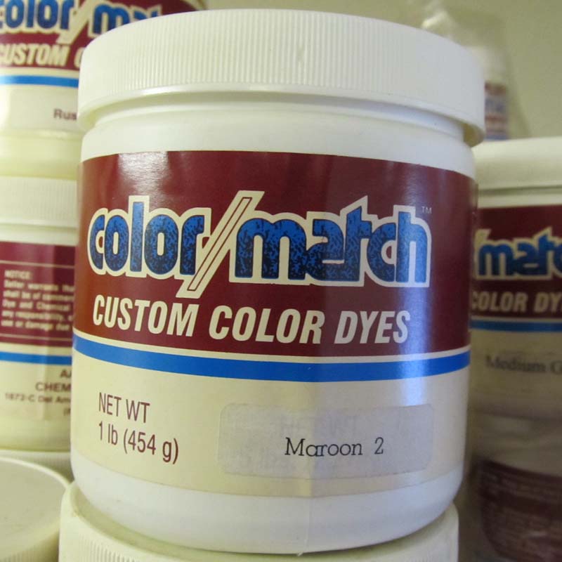 Color Match Carpet Dye - Maroon Red - 1LB