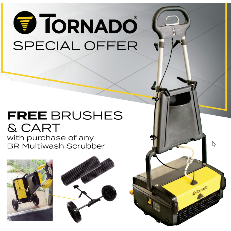 Tacony 99410 Tornado BR13/1MW Multiwash 14in Multi-Surface Encapsulation Scrubber CRB Sale Free Cart Free Soft Brushes Freight Included 20221017