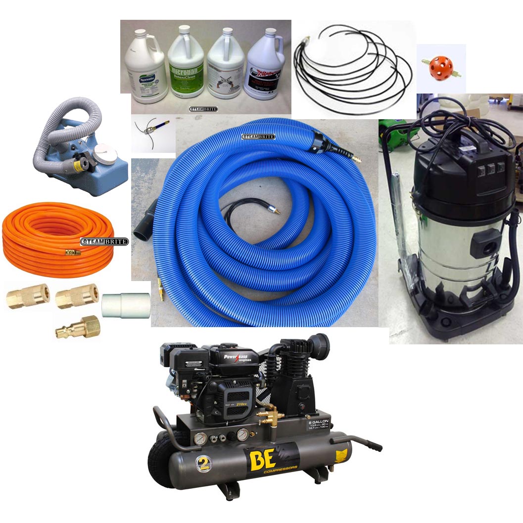 Clean Storm Vacu-Whip Air Duct Cleaning Attachment 33 ft Complete Starter Kit 20151118