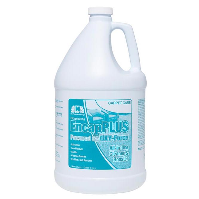 Nilodor EncapPlus Oxy-Force Encapsulation Cleaner for Both Extraction or Low Moisture Cleaning 4/1 Gallon Case 128SBN OXY