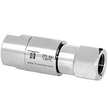 Mosmatic 30.152 DGS In-Line Stainless Swivel 3/8in Fip X 1/4in Fip Dual Bearing System