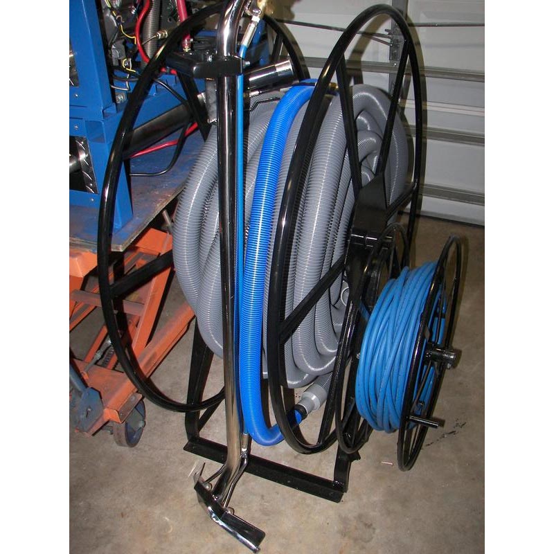 Clean Storm Truckmount 165 Foot Hose Set with Double Hose Reel and Wand 20151013