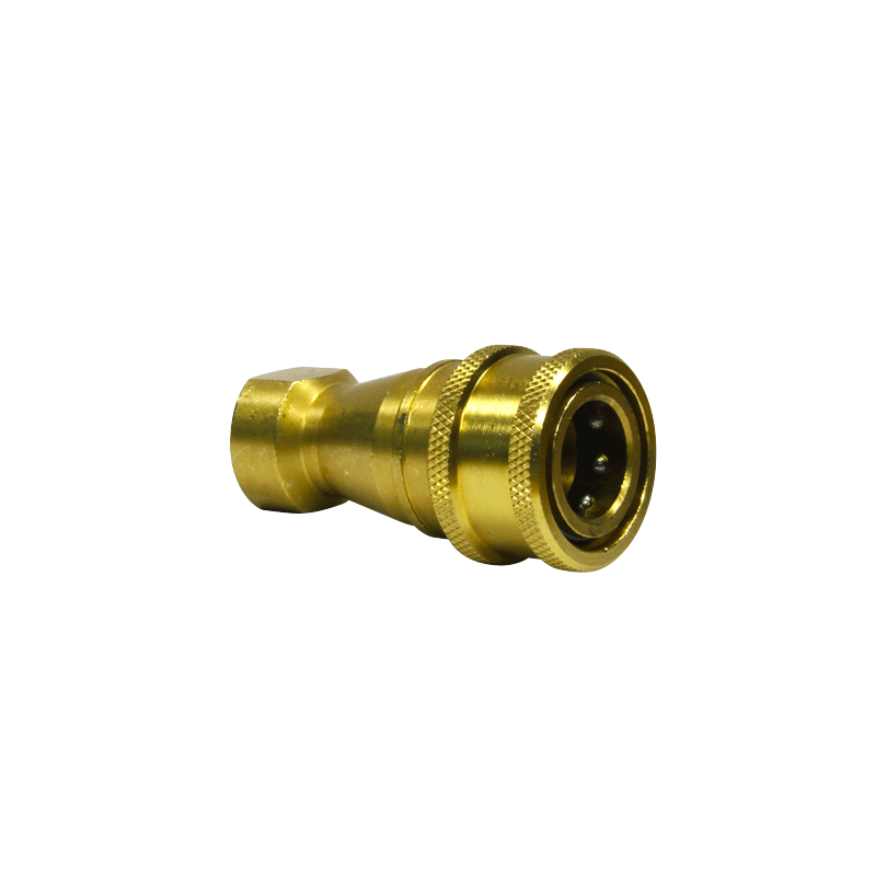 AH101B Portable 1/4 Inch ONE FEMALE Brass Import QD Carpet Cleaning Quick Disconnect with Stainess Poppet 86198470 Mytee B102