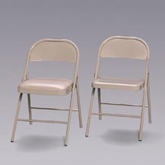 Chair Steel Fldg 4/Ct Bge