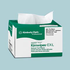 Kimberly Clark Kimwipes EX-L Wipes White