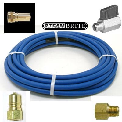 Clean Storm B004-160 ft 3000 psi Solution Hose 1/4 id With Fittings and bend protection formerly B004-150
