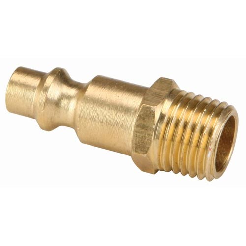 Air Hose QD QC 1/4in Mip X Male Plug Brass or Steel 20151215