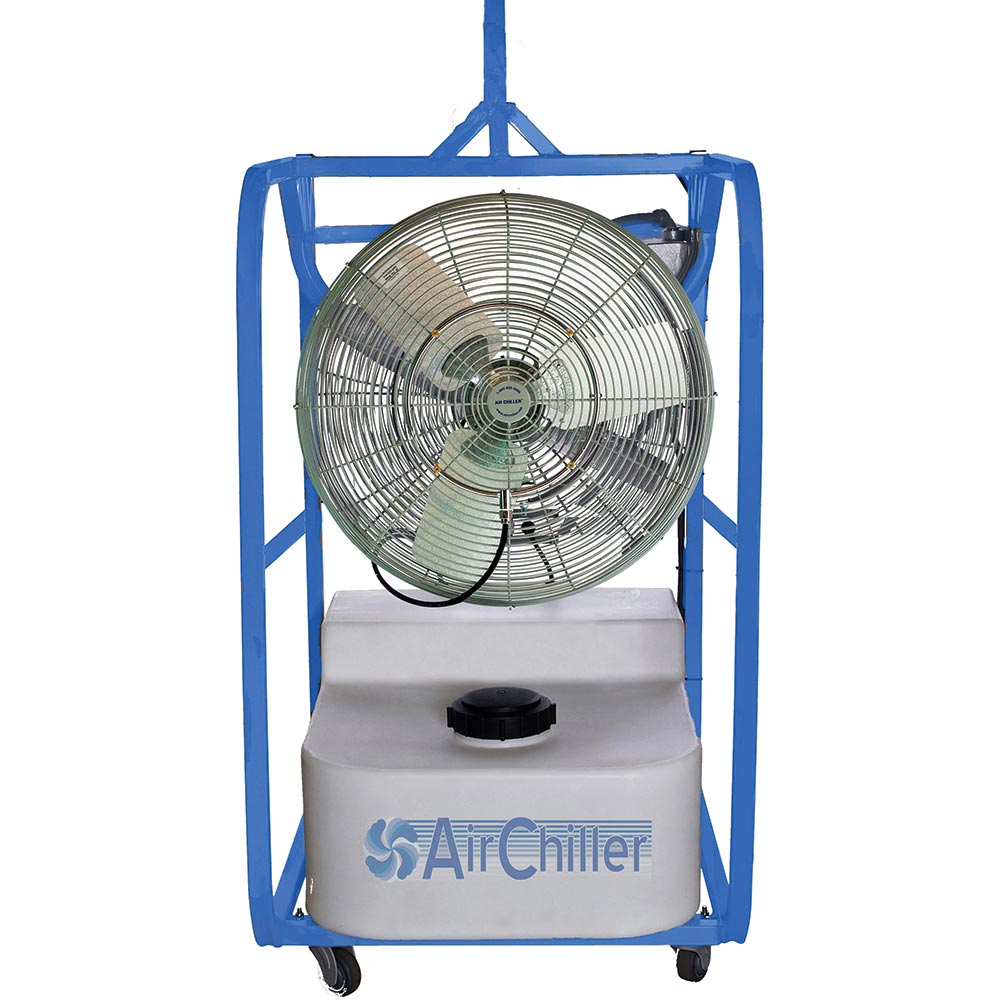 Air Chiller EX-24 Inch Misting Fan Evaporative Cooler 12000 cfm 32 gallon with Roll Cage Explosion Proof