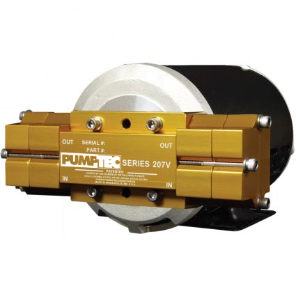 Pumptec 80639 Pump Motor Set 207V-125/M77 120/230V Buna M-valve 4 - 3/8in Ports Gold