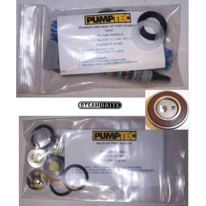 Pumptec 20140922, 205V and 207V, Triple Repair Pump Head Rebuild Kit