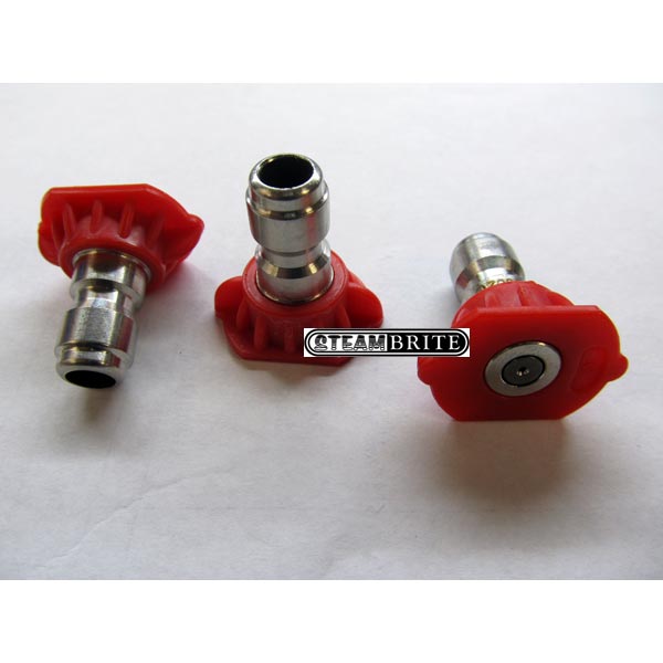 Clean Storm 87087010 Pressure Washer Red Nozzle Ss 1/4in 9.0 X 0 Degrees Q-Style - 8.708-701.0 - 259670 85.201.090