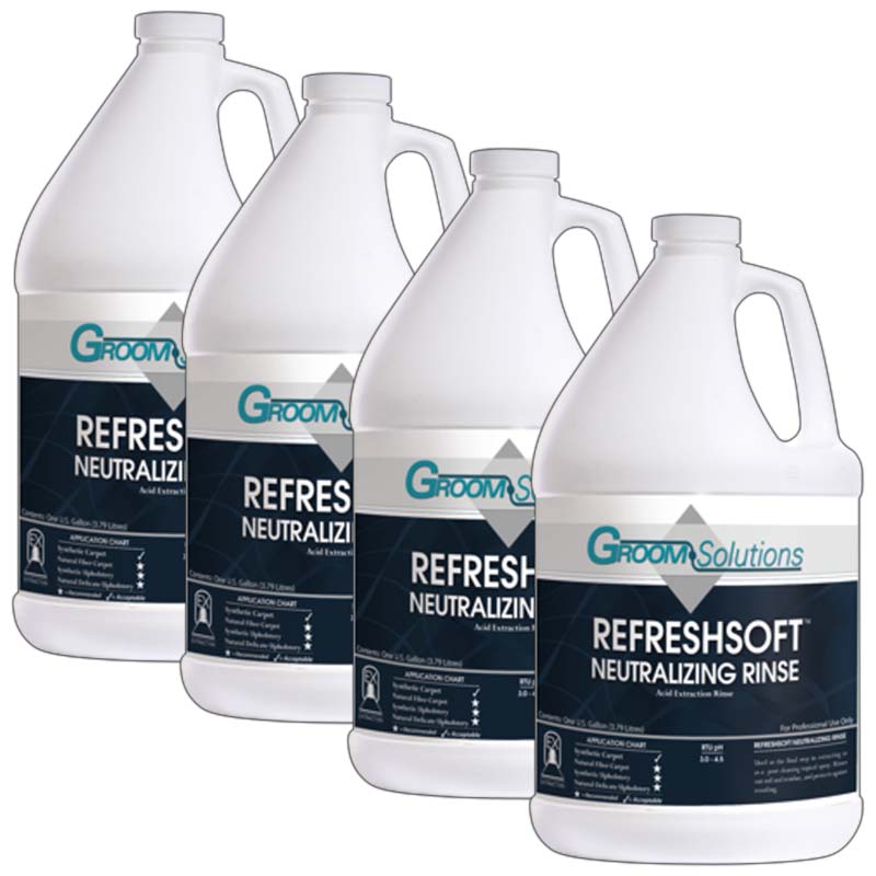Groom Industries CC508GL-4 Refresh Soft Concentrated Neutralizing Rinse Aid Case of 4 Gallons