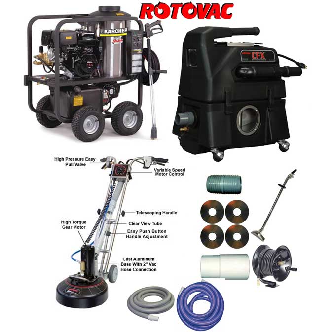 Rotovac 360i 200 PSI Equipment Package - 230V