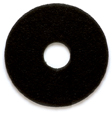 PowerFlite 16 inch 1in Thick Black Stripping Pad for Wet Stripping