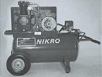 Nikro 860579 Portable Electric Compressor 150 PSI 10.1cfm 20 gallon 115 volts 15.4 amps