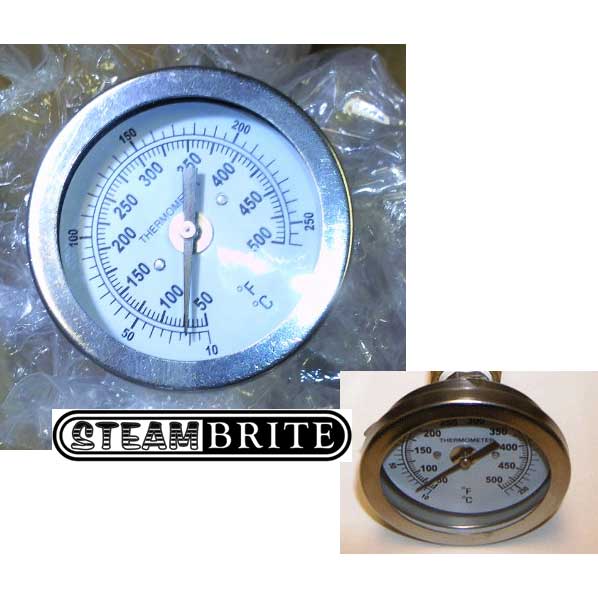 Admiral Water Temperature Gauge 50-300 degrees F Dial 2-1/4in 1/4in Mip Connection 78121560