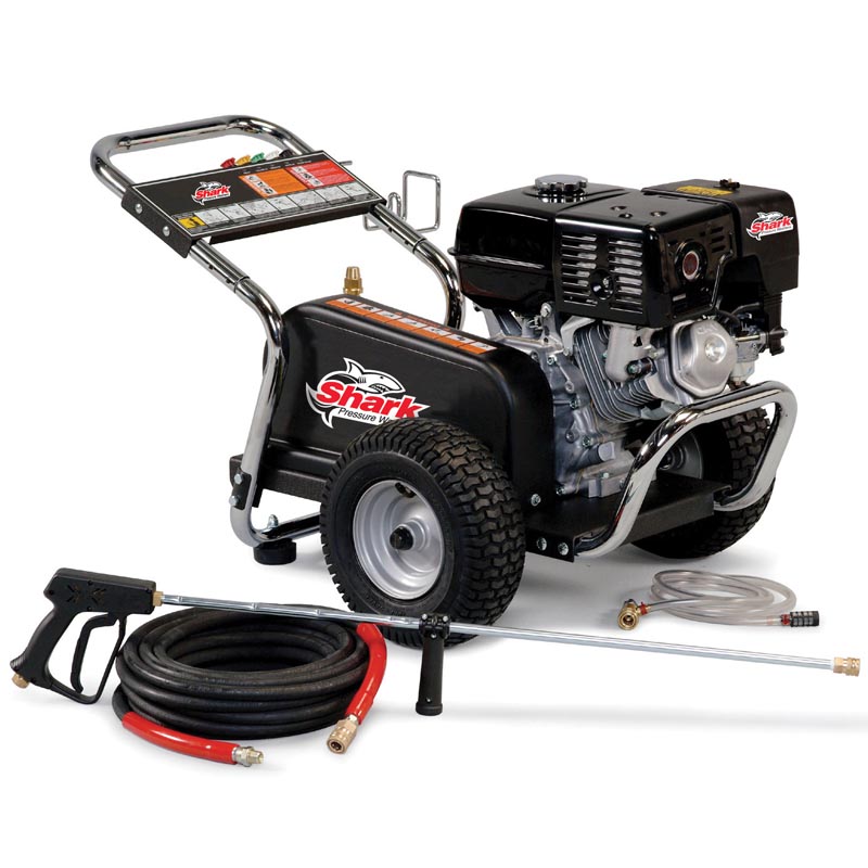 Shark  Cold Water Gas Powered Belt Driven Pressure Washer 2.8GPM 2000PSI 5.5HP 1.107-142.0 BG-282037