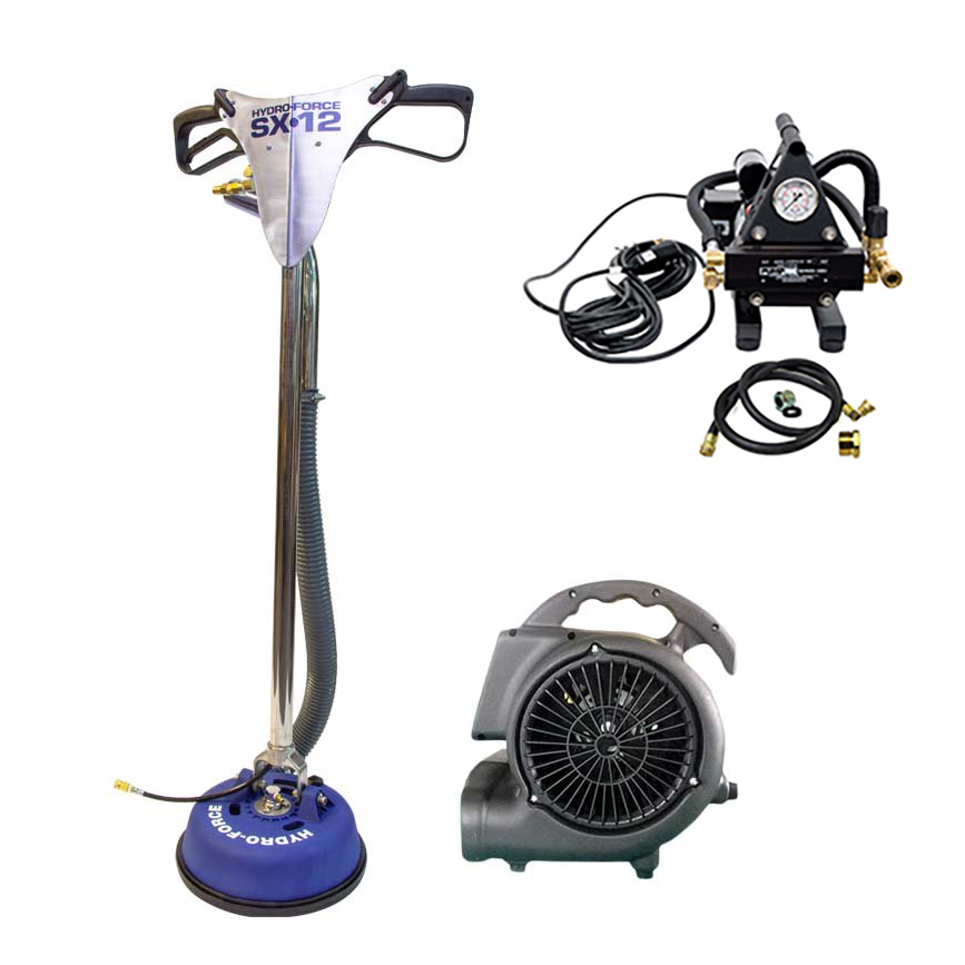 Clean Storm 20220829 Starter Bundle PumpTec 80346 Water Otter 1200 PSI Pressure Washer Pump AW104 SX12 Tile Spinner Wand Air Mover