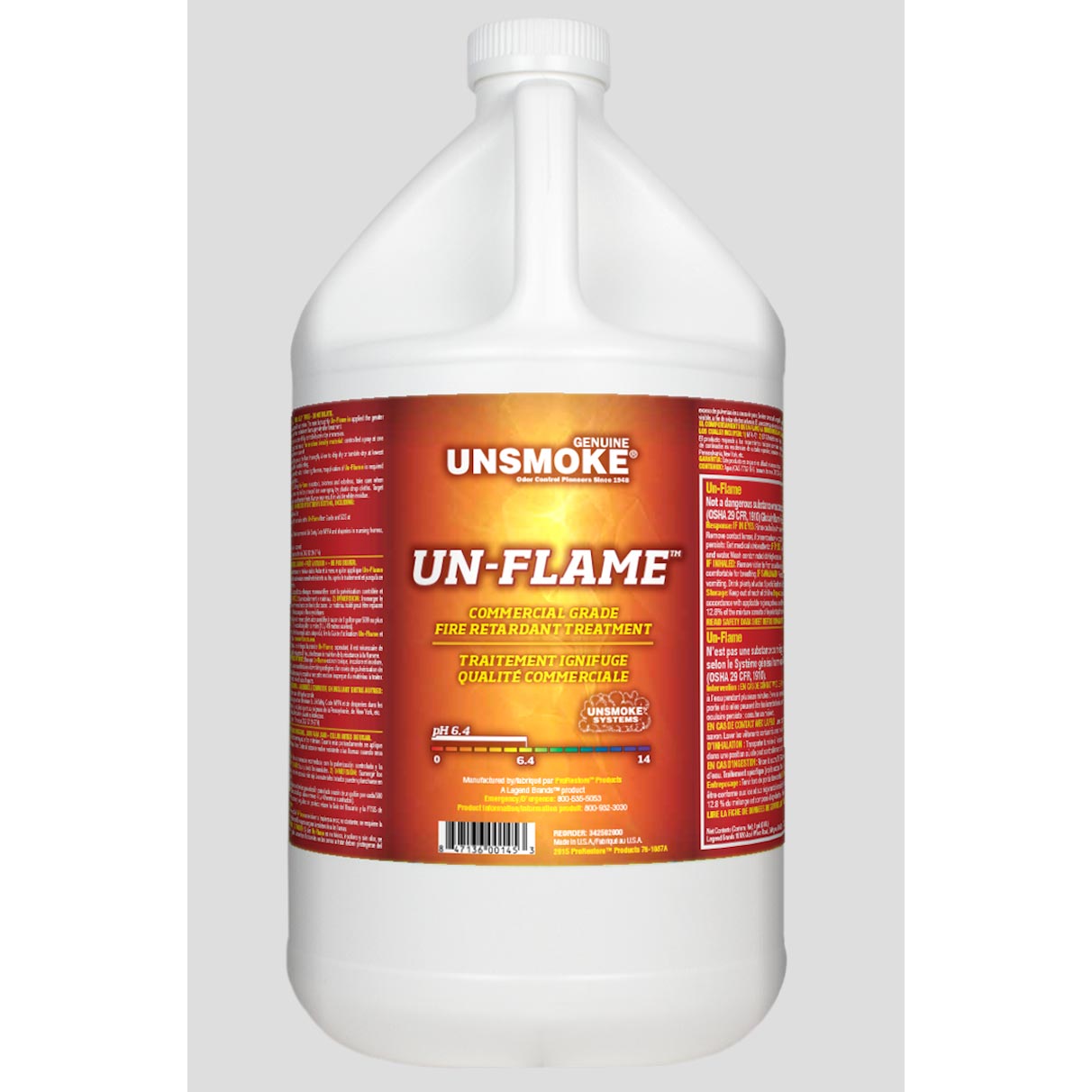 Chemspec Prorestore 342502000-1 Unsmoke Unflame Gallon (Un-Flame Retardant) UPC 84713001453  120040