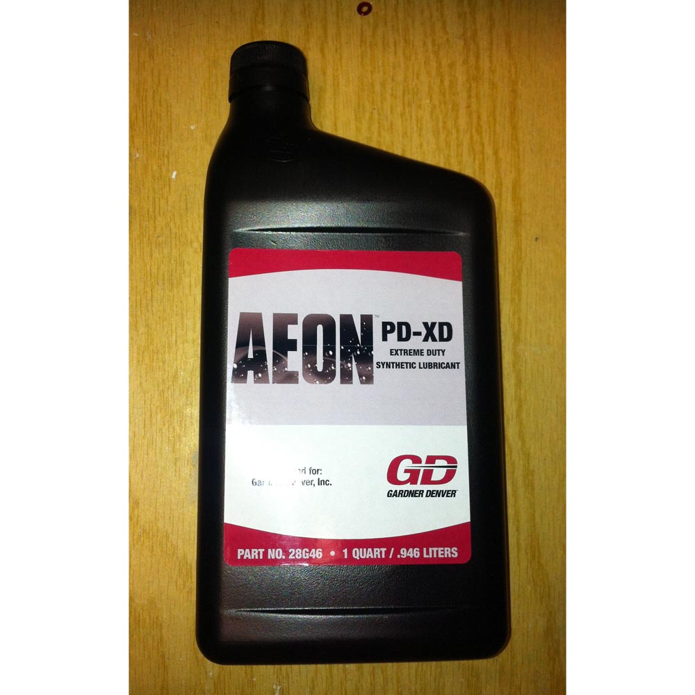 Gardner Denver 28G47 Brand Blower Oil Aeon PD-XD Full Synthetic Formula Extra Heavy Duty for High Heat Applications 28G47 Case 12/Qts of 28G46